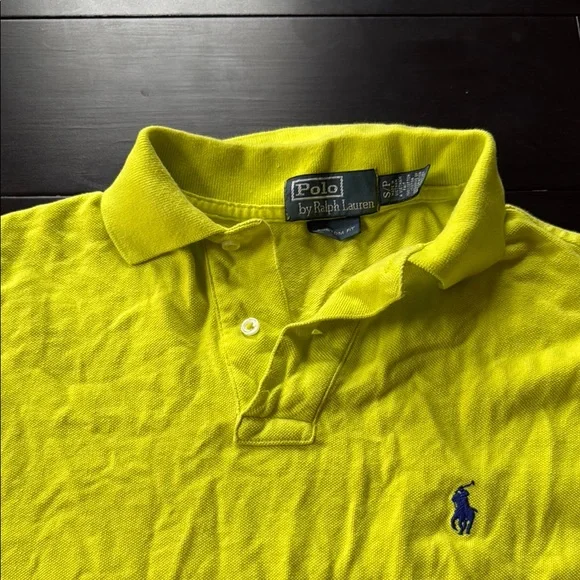 Polo by Ralph Lauren Men’s S Neon Yellow Classic Polo Shirt! - Picture 3 of 5